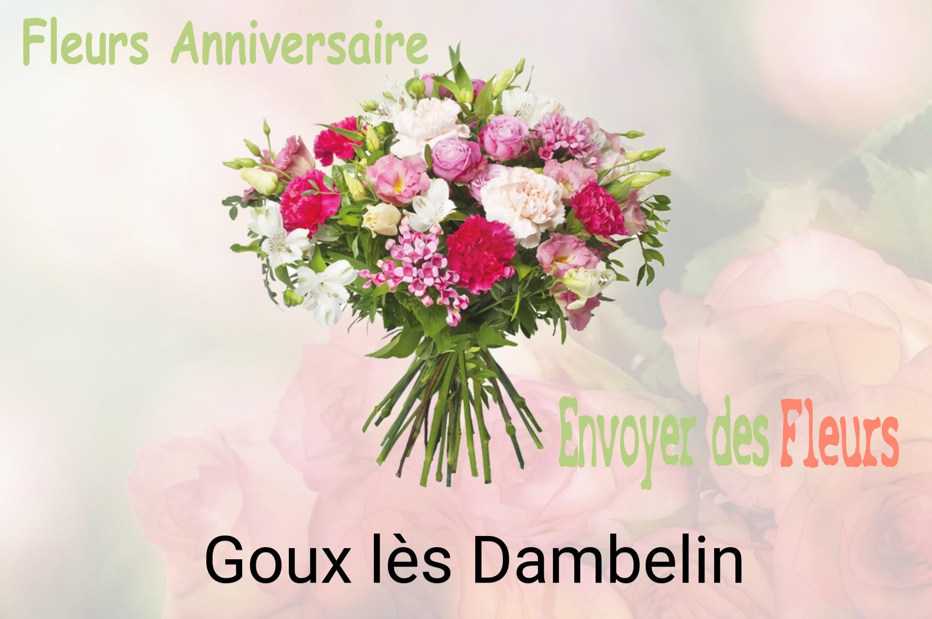 Bouquet de fleurs d’anniversaire livré à Goux-lès-Dambelin