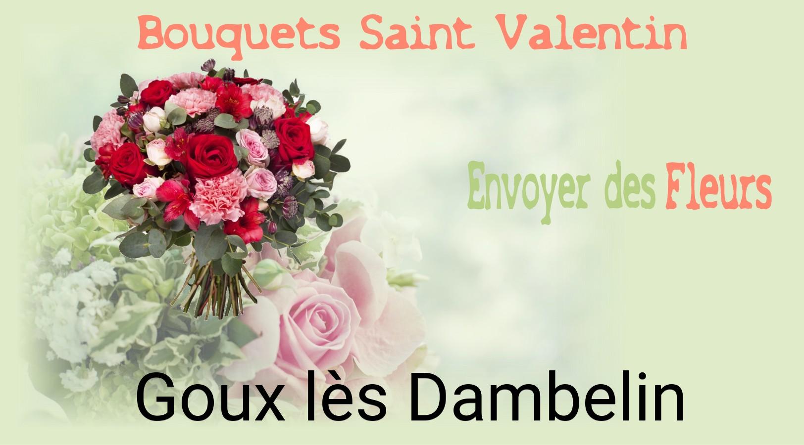 Roses de Saint-Valentin livrées à Goux-lès-Dambelin